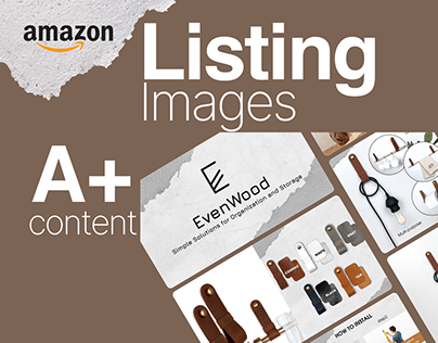 Amazon Listing Images & A+Content | Rod Holders Cognac