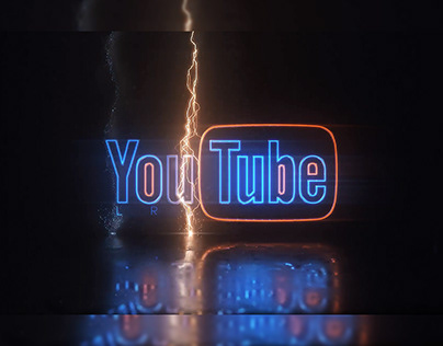 Neon thunder effects Logo Reveal