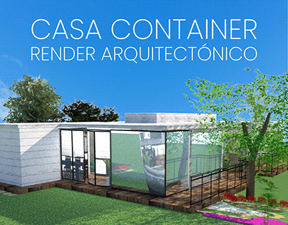 Casa Container Bucaramanga - Render Arquitectónico