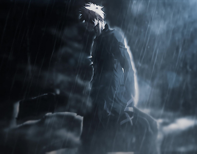 Ichigo In The Rain Composited Animation