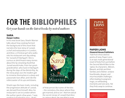 Book Review : Published in Inflight Magazines