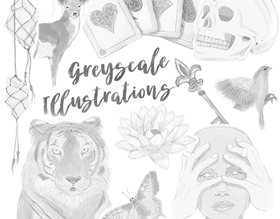 Greyscale Illustrations