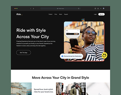 Ride Sharing Platform Web Design