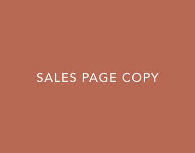 Marketing Agency Sales Page Copy