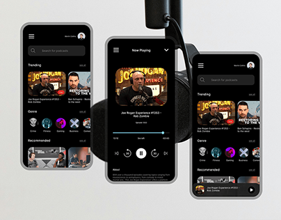 Mobile podcast application