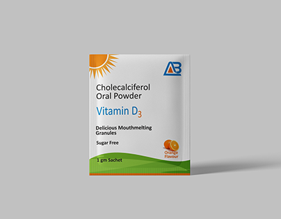 Vitamin D3 Sachet Design