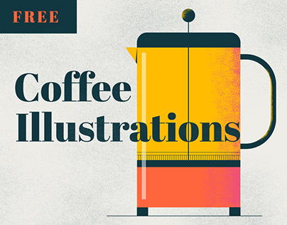 Coffee Illustration Package (FREE OUTLINE VERSION)