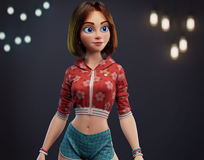 Project thumbnail - 3D Girl Character