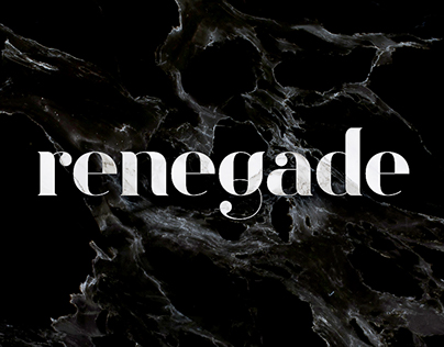 The Renegade - Typeface