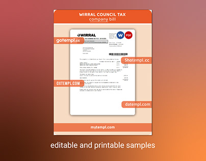 Wirral council tax business bill template