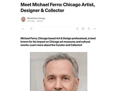 Michael Ferro: Chicago Artist, Designer & Collector