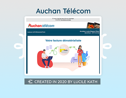 Emailing pour Auchan Télécom