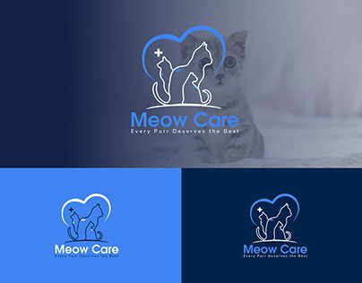 Meow Care Logo Design And Branding