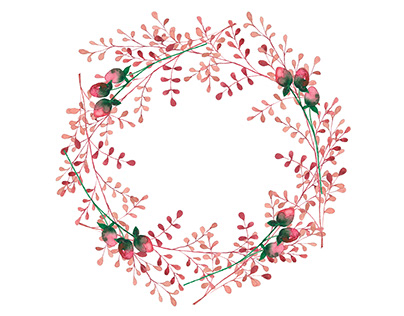 Wreath from leaves