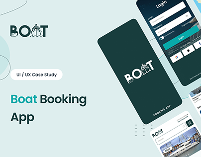 UI/UX Case Study Design | Boat Booking App | Figma