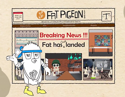 Fat_Piegon_Bar, Hyderabad Client Branding project