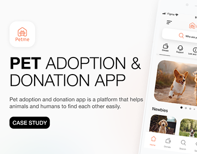 Pet Adoption and Donation App UX/UI