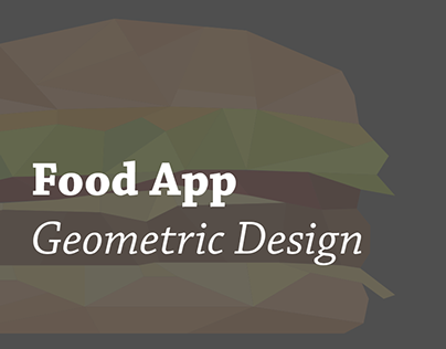 Food App / Geometric Design
