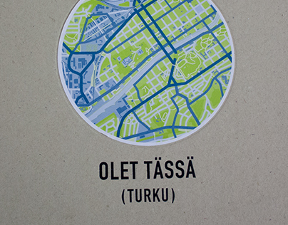 You are here( TURKU) -book illustration.