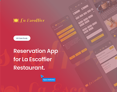 Reservation app for a fine dining restaurant
