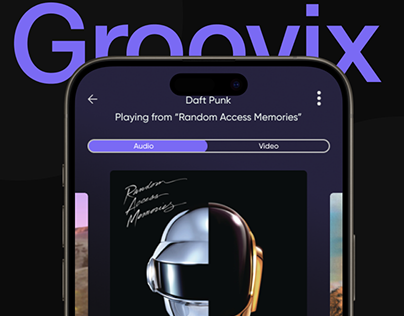Groovix - Music Streaming App UI/UX