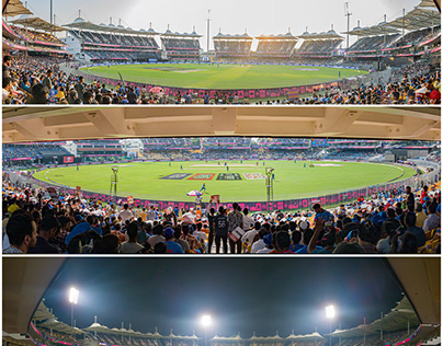 Panaroma of the Stadium, Chepauk , Chennai