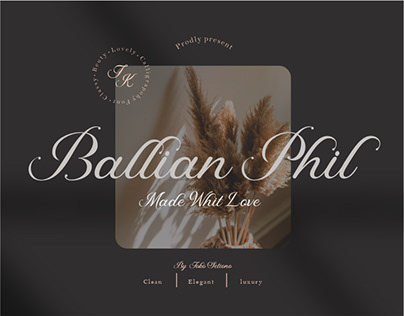 Ballian Phil - luxury Calligraphy Font