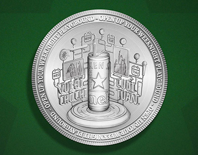 Heineken SIlver Coin Design