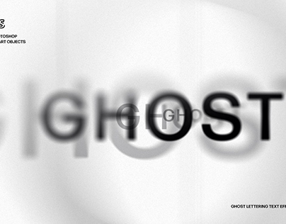 Ghost Lettering Text Effect