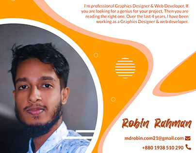 Banner Design - Robin Rahman a Web Developer