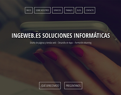 Nueva web de Ingeweb.es Soluciones Informáticas