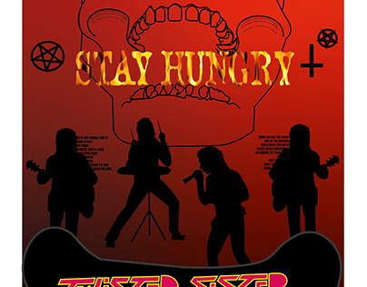 Cartel de Twisted Sister (Stay Hungry)