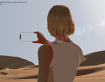 iPhone XS Max Trailer Illustration