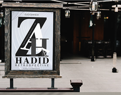 ZAHA HADID I Retrospective exhibition poster