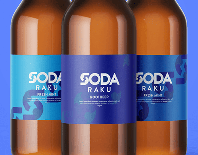Soda raku logo design