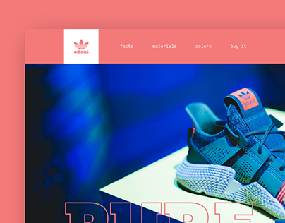Landing Page for Adidas