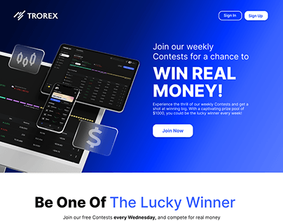 Landing Page for a Trading Competition