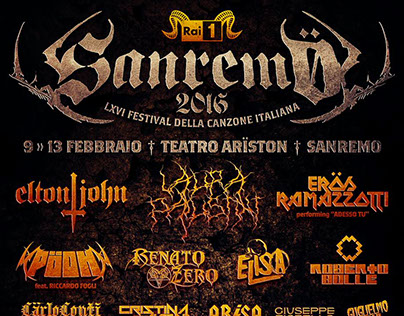 Sanremo 2016 Death Festival
