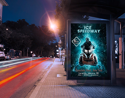 Ice Speedway Flyer Ad