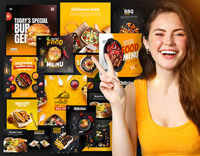 Project thumbnail - Social Media Post Design for Food I Restaurant ads