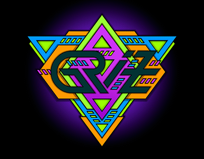 GRiZ Custom Type Logo Concept 3D