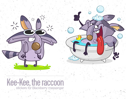 Kiki, The Raccoon Stickerpack ©Blackberry