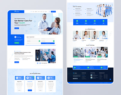 Medical Healthcare and Booking Service Landing Page