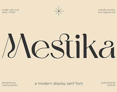 Mestika - Elegant Display Font