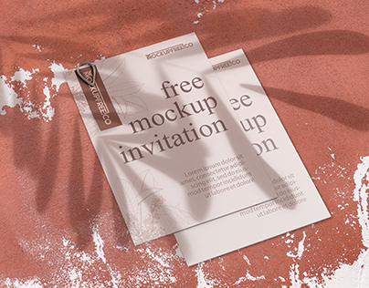 Free Invitation Mockup PSD Template