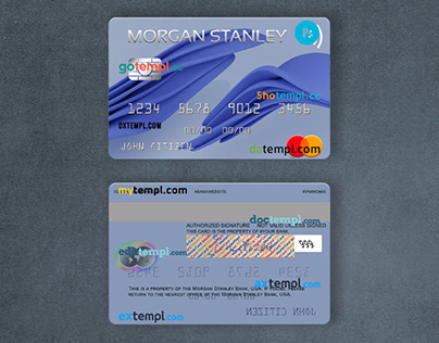 USA Morgan Stanley Bank mastercard
