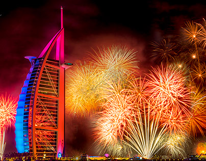 Fireworks At Burj Al Arab ( Dubai)