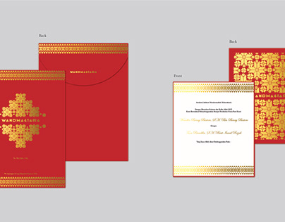 Ethnical Wedding Invitation Design