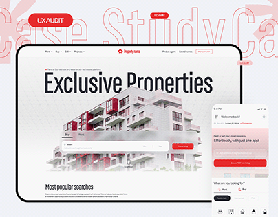 Project thumbnail - Real estate Web & App UI/UX Audit - Revamped design