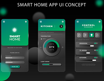 Smart Home App UI Concept